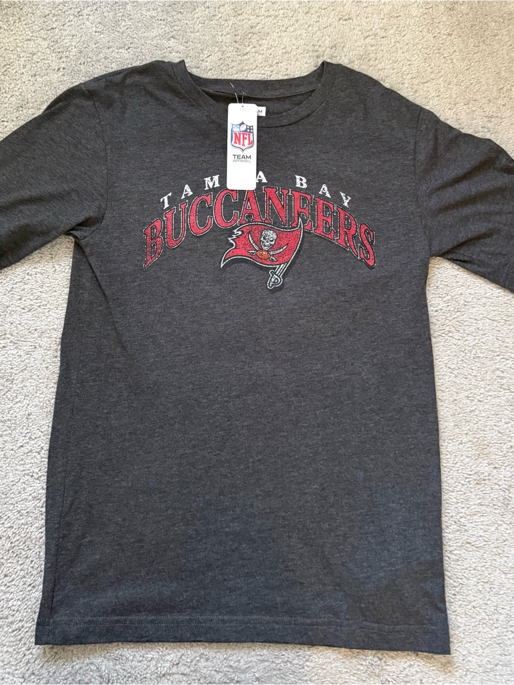 NFL Tampa Bay Buccaneers Men's Charcoal short sleeve shirt